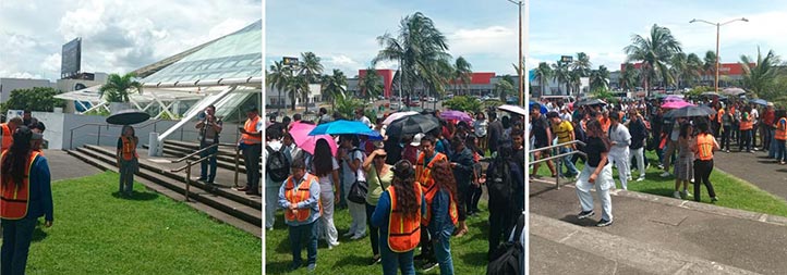 En la región Veracruz, el simulacro se realizó sin ningún contratiempo  