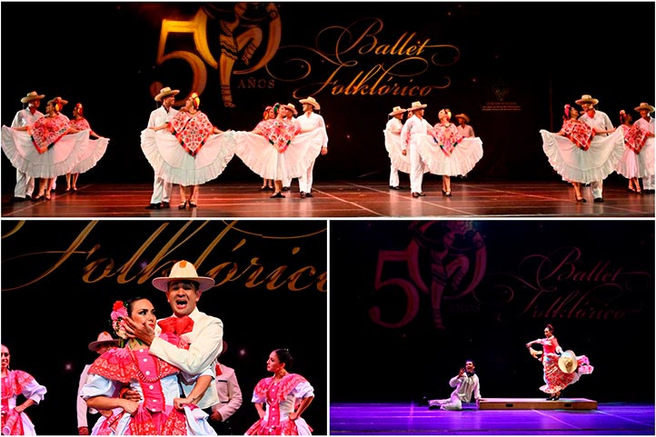 El Ballet Folklórico de la Universidad Veracruzana, celebró su 50 aniversario, en la Sala Emilio Carballido del Teatro del Estado 