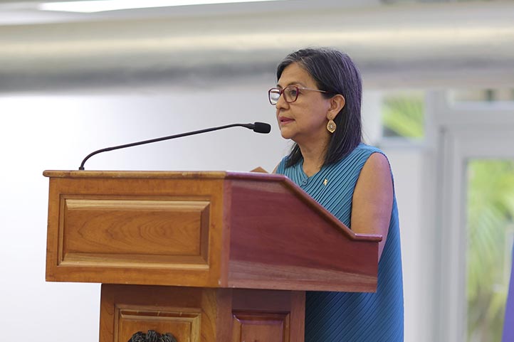 La vicerrectora de la región Coatzacoalcos-Minatitlán, Georgina Hernández Ríos, rindió su 4º Informe de Labores en la USBI Coatzacoalcos 