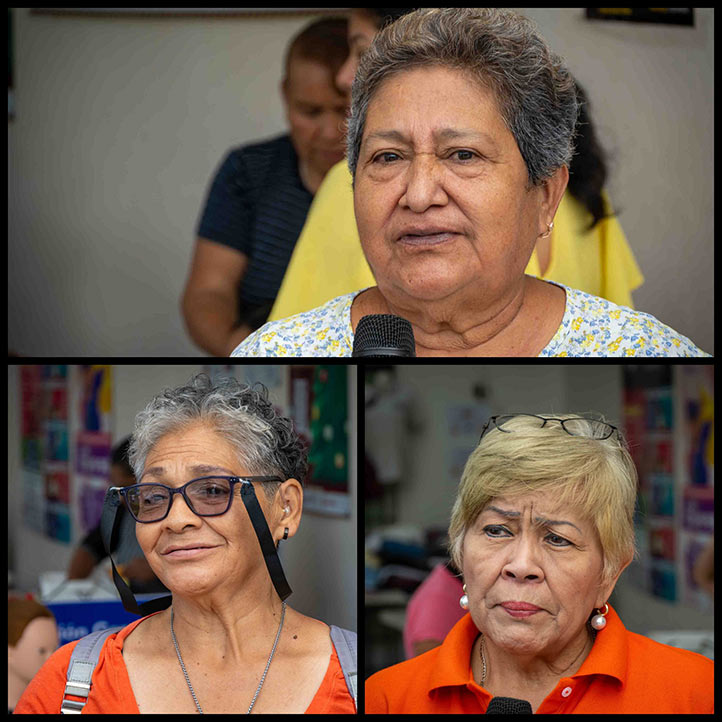 Las asistentes agradecieron a la UV por velar por su bienestar  