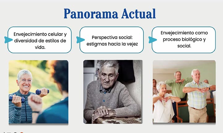 Ruiz Moya dijo que está ocurriendo una transición del concepto de vejez hacia múltiples vejeces 