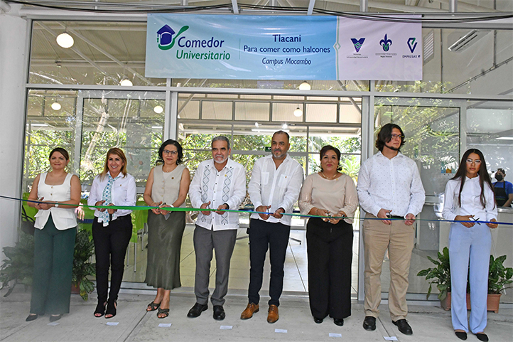 El rector Martín Aguilar Sánchez inauguaró el Comedor “Tlacani, para comer como halcones” 