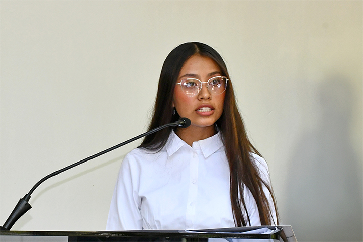 “Tener acceso a alimentos saludables y a bajo costo será un gran alivio” Marion Jaqueline Coria Hernández, estudiante de Pedagogía 