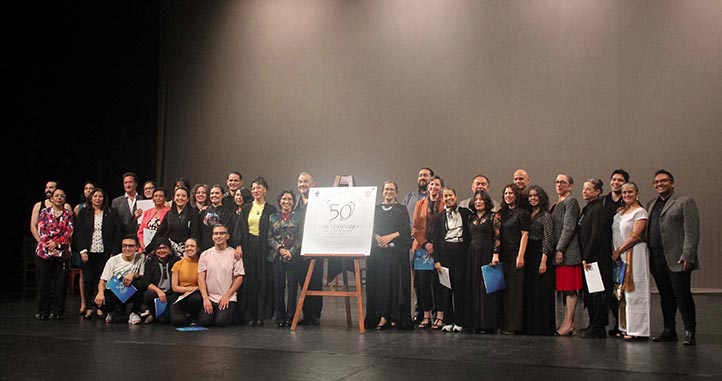 Fueron reconocidos profesores y personal administrativo de la facultad 