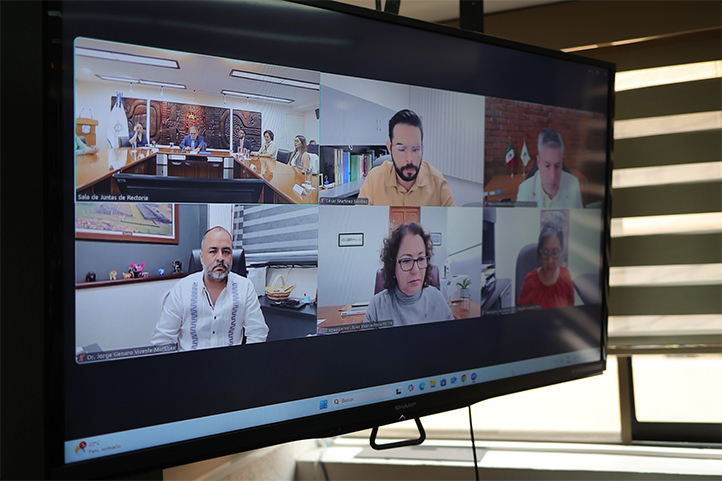 Las y los vicerrectores de cada región estuvieron en el evento vía remota 