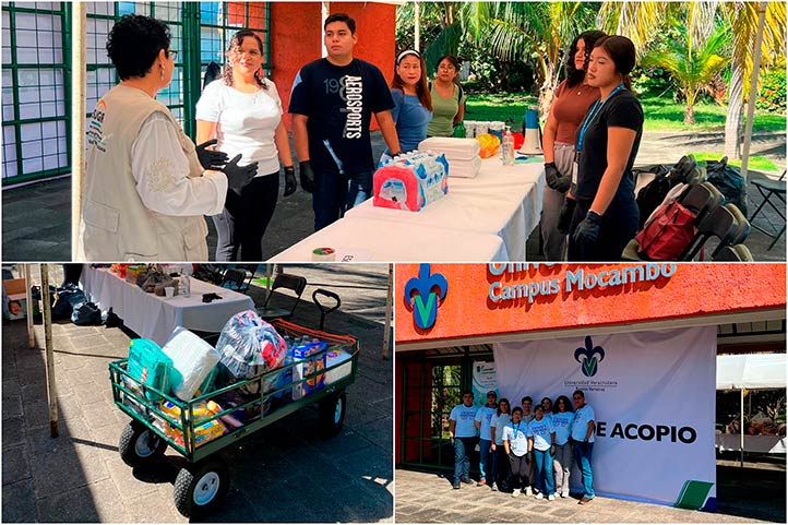 En Veracruz, el l centro de acopio está ubicado en el Campus Mocambo