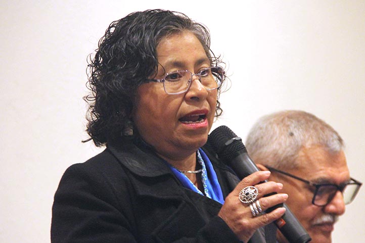 Yolanda González, directora general del Área Académica de Humanidades, dio la bienvenida a los asistentes de todo el país y reconoció la organización del alumnado para realizar el encuentro 