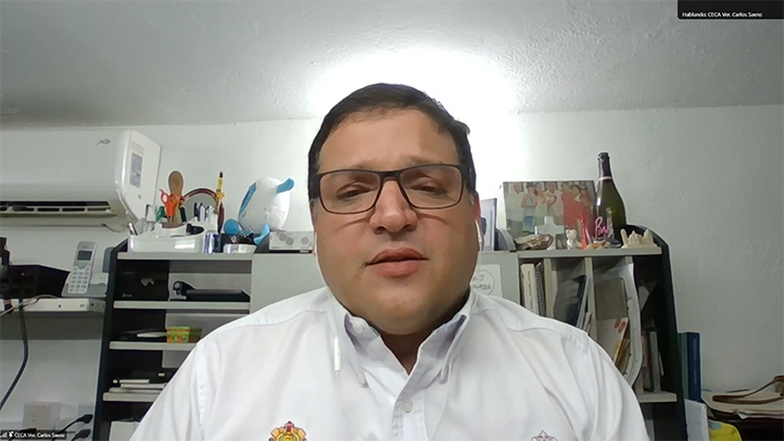 Carlos José Sáenz Álvarez, responsable de la Comisión Estatal contra las Adicciones