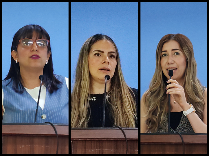 Diana Martínez, Grisel Ortega y Paola Ramos 