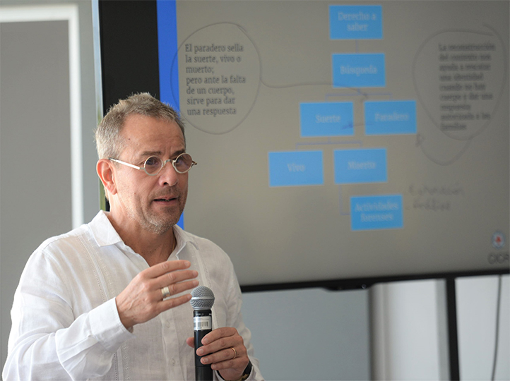 osé Pablo Baraybar, durante su conferencia magistral “De la búsqueda a la identificación: algunas reflexiones urgentes” 