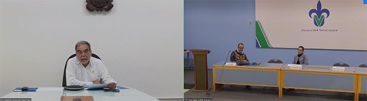 El seminario se desarrolló en la sala de videoconferencias de la USBI Xalapa 
