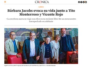 Imagen Bárbara Jacobs evoca su vida junto a Tito Monterroso y Vicente Rojo