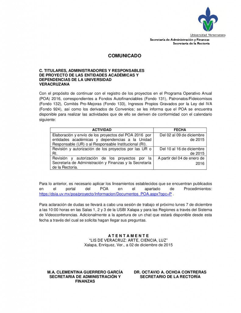 Comunicado_POA_ESPECIF-2016-001