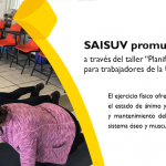Imagen SAISUV promueve el ejercicio físico a través del taller “Planificando mi rutina de ejercicio» para trabajadores de la UV