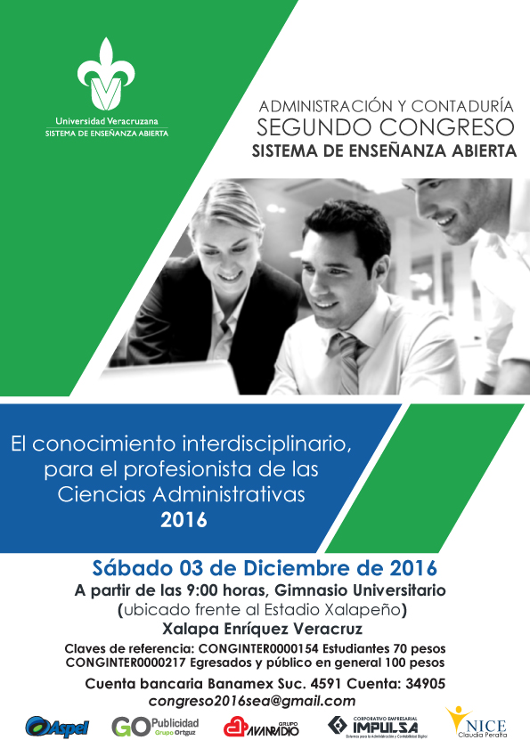 Segundo Congreso de Administración y Contaduría - El conocimiento interdisciplinario, para el profesionista de las Ciencias Administrativas 2016