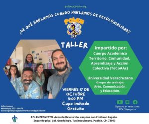 Imagen Taller en Tlatlauquitepec del Seminario Educación y Territorio