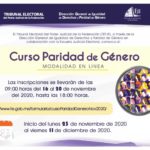 Imagen Curso Paridad de Género TEPJ