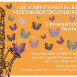 Imagen Conversatorio-Recital «Las Sobrevivientes: las voces nunca escuchadas» 24 Nov. 22