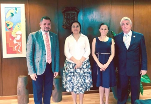 Humberto Grimaldo, Sara Ladrón de Guevara, Leticia Rodríguez y José Othón Flores