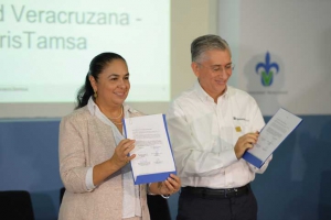 Sara Ladrón de Guevara y Sergio de la Maza refrendaron la colaboración