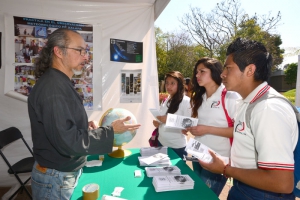 os visitantes mostraron interés en los módulos informativos