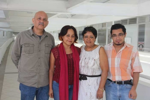 Juan Carlos Ortega, Janeth Tello, Luz del Carmen Rivas y Adrián Ruiz