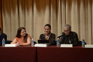 Angélica Ivonne Cisneros, Jannelly Gómez y Dulce María Cinta en la presentación
