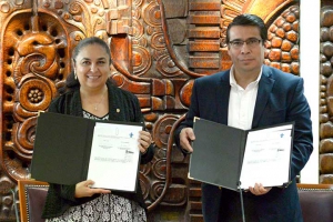 Sara Ladrón de Guevara y Arturo García Aguayo