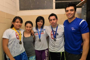 Integrantes del equipo de Karate Do