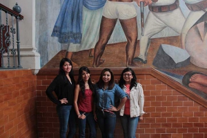 Dalidad Cosme, Abigail Gutiérrez, Evelyn Velázquez y Cecilia Vilis