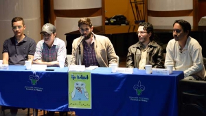 Feli Dávalos, Daniel Cruz, Emilio Gomagú, Damián Báez y Aki Itami