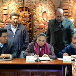 Sara Ladrón de Guevara y Juan Mendoza Gutiérrez firmaron el convenio