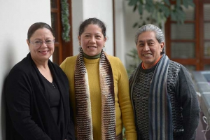 María Isabel Guiot, Roselia Osorio y Rubén Hernández