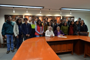 Los representantes estudiantiles mostraron su apoyo a la institución