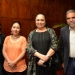 La Rectora con Leticia Mora, Jaqueline Jongitud y Martín Aguilar