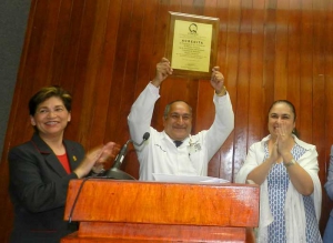 El Director de Medicina celebró el logro con Melva Triana y la Rectora