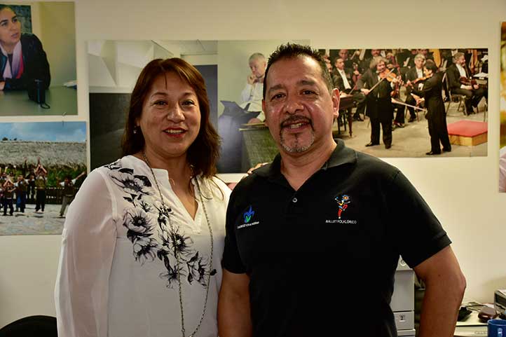 Elena Cortés, asistente de dirección, y Ángel Ciro Silvestre, director artístico