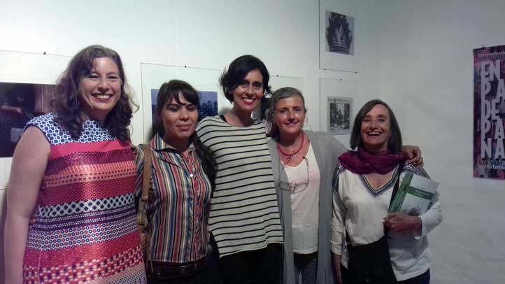 Participantes en la mesa “Mujeres cineastas en México”
