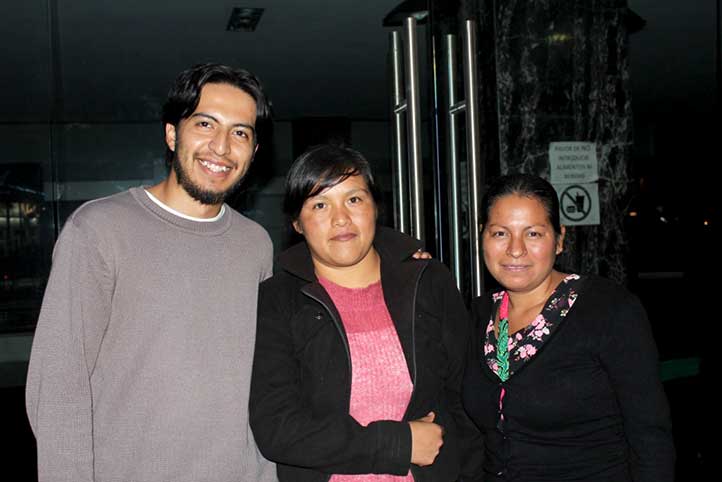 Ricardo Velasco, Griselda Cristóbal e Irma Pacheco, del Citro