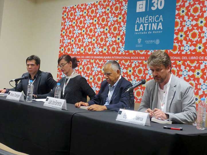Fernando Fabio, Nina Crangle, Juan José Barrientos y Edgar García