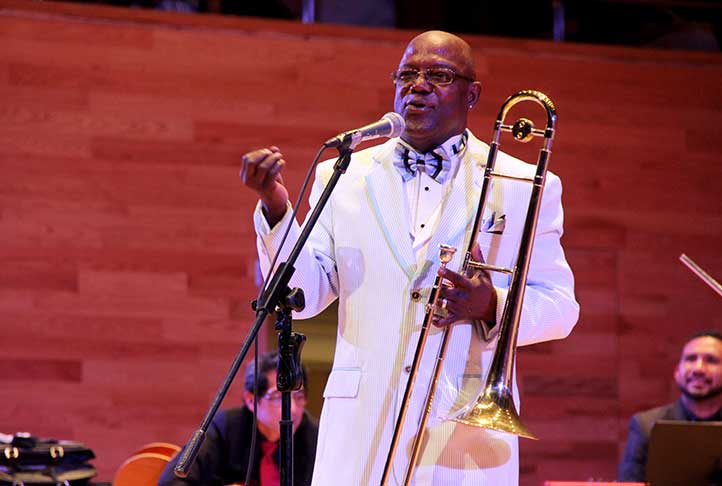 El trombonista Jesús Aguaje Ramos