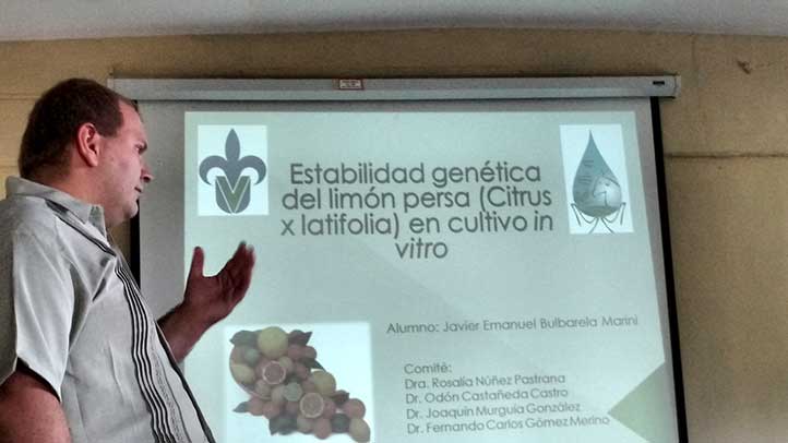 Javier Bulbarela Marini investiga la estabilidad genética del limón persa