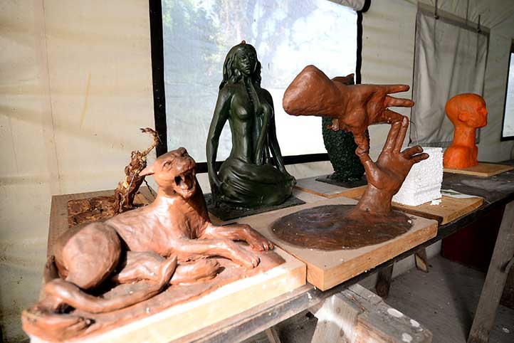 Creaciones del taller de Escultura
