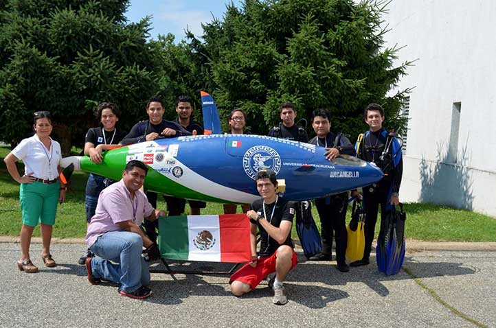 Los universitarios participaron en la competencia internacional Submarine Race