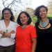 Paola Cordero, Elenor Arrington y Dunia Salas