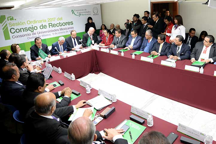 El Consejo de Rectores sesionó en las instalaciones de la ANUIES