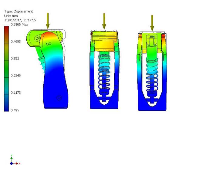Simulación de deformaciones en rodilla, mediante Autodesk Inventor