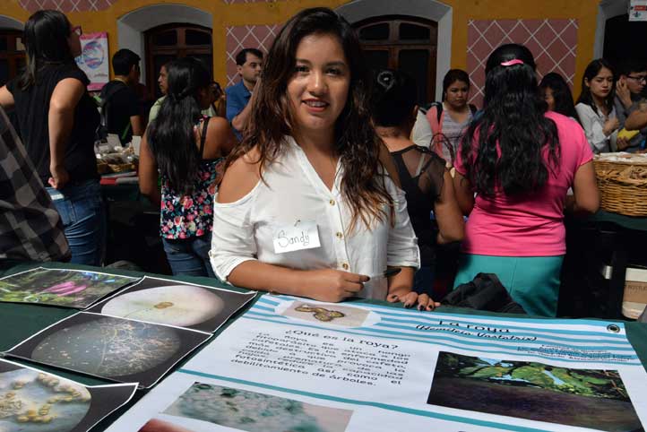 Sandra Lizbeth Enríquez busca combatir la roya del café