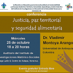 Imagen Conferencia: «Justicia, paz territorial y seguridad alimentaria»