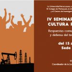 Imagen IV Seminario Democracia, Cultura Política y Ciudadanía: Respuestas Comunitarias para la exigibilidad de Derechos y Defensa del Territorio en tiempos del Neoliberalismo